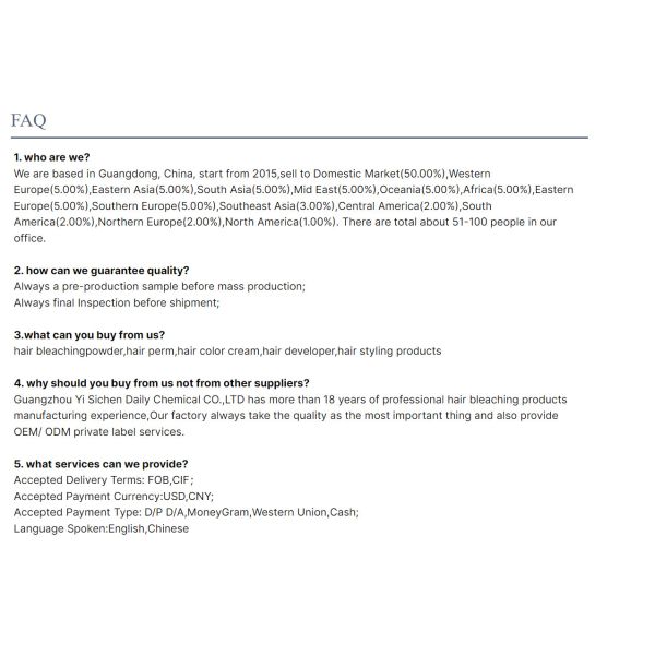 Customizable Hair Bleaching Powder for Salon with Private Label Services