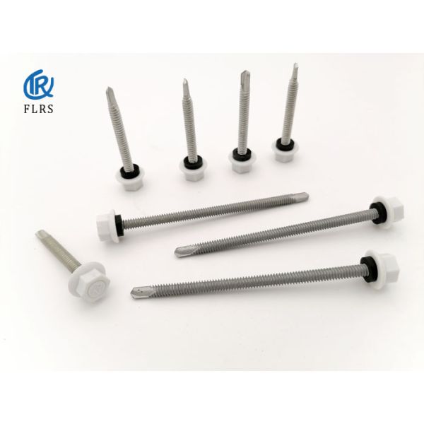 Hex Nylon Flange Head Self Drilling Steel Screw High Grade Anticorrosive Coating Surface