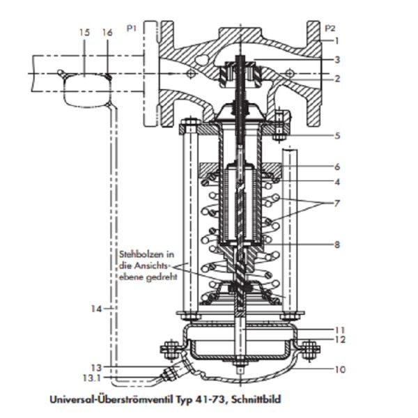 ANSI Version Excess Pressure Valve With Class 125 - Class 300 Pressure Rating