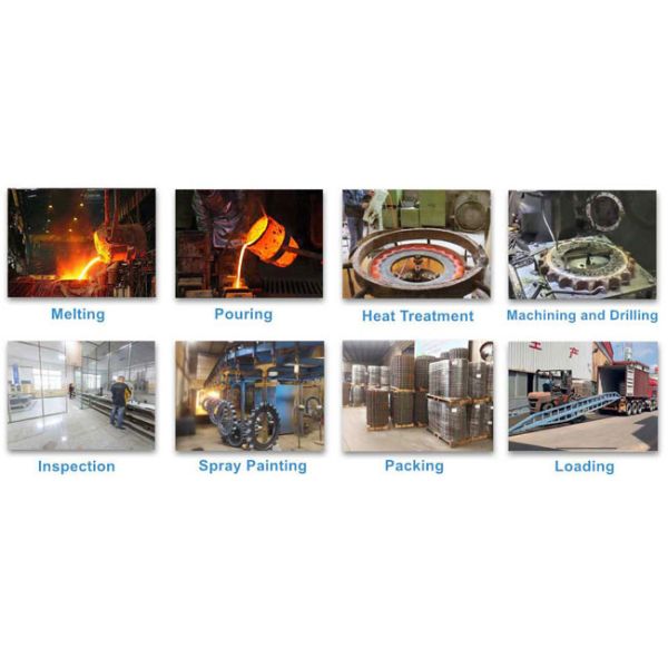 Durable Excavator Undercarriage Parts SUMITOMO Drive Sprocket 4-10 mm HRC Depth