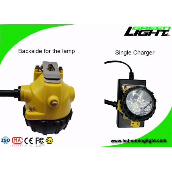 High Performance LED Miners Cap Lamp 25000lux Brightness 1200 Battery Cycles
