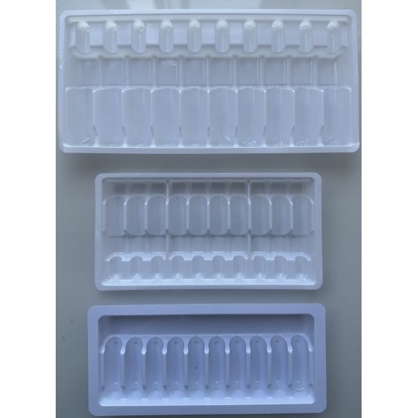 PET 1ml 2ml 5ml 10ml 10 Ampoule Tray Vacuum Forming Tray Customization