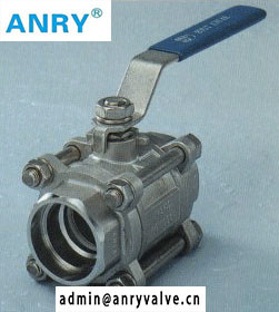 3PCS SW Welding CF8M Body PTFE Seat Ball Valve