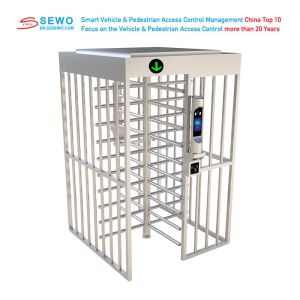 TCP/IP Communication Baffle Gate Turnstile Full Height Gate Semi Automatic