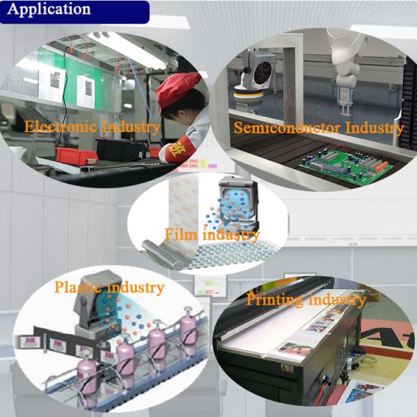 Self-Cleaning Suspended DC Eliminate Statics Overhead Ionizer Ionizing Air Blower