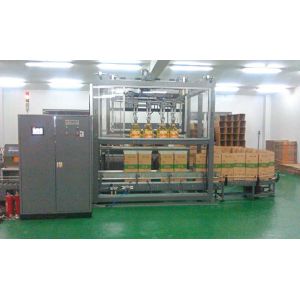 PLC Control Automatic Carton Packing Machines Barrel Packer Mechanical