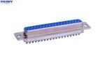 Metal Copper Alloy Input Output Connectors , Custom D Sub 37 Pin Male Connector