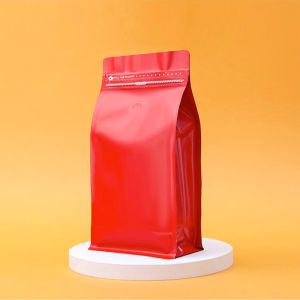 China Eye-catching Self-Sealing Zipper Coffee Bag With Eight-Side Seal Design And Unique Valve Function on sale