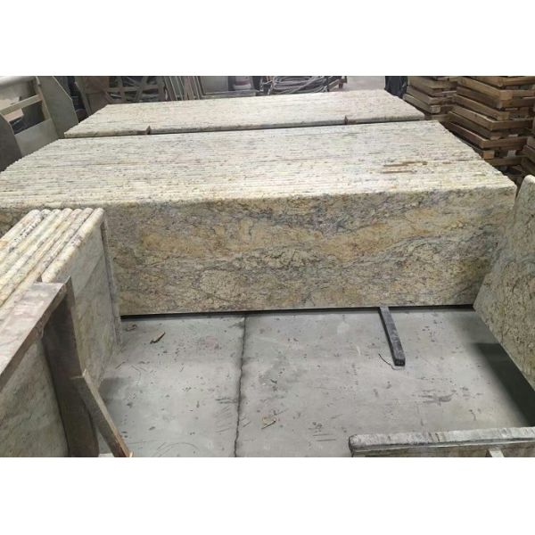 Buy Golden Solid Granite Countertops , Kitchen / Bathroom Granite Countertop Slabs at wholesale prices