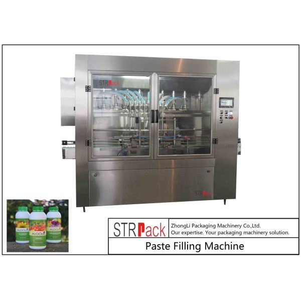 Buy Linear 8 Heads Auto Liquid Filling Machine For Chemicals / Fertilizer / Pesticide at wholesale prices