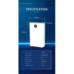 600CMH HEPA H14 PM2.5 Filtration air purifier with UVC air sterilizer and