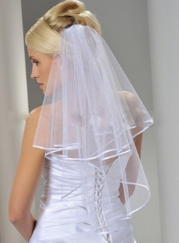 Milk white bridal veil spot manufacturer sells a new style of hair, bridal veil, wedding dress, 3pcs sales