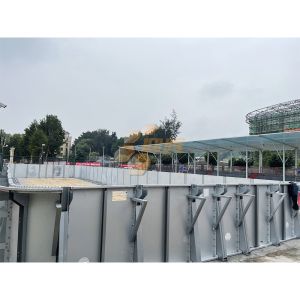 Self Stabilizing Steel Structure Pool Prefabricated Above Ground Steel Swimming