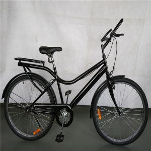 Quality 1.7m Length Black Color Single Speed Step Through Hybrid Bike 17kg Gross Weight for sale