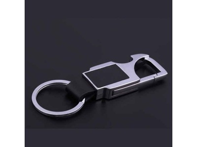 Good Quality Leather Metal Keychain Bottle Opener,die casting metal leather keychain bottle opener, business gift, car k