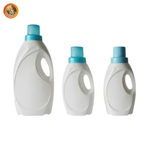 Semi Transparent Detergent Plastic Bottles With Screw Cap