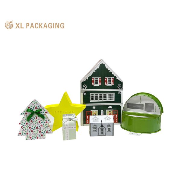 Buy XL Packaging Custom Packaging Factory Custom Luxury Boxes Empty Cosmetic Advent Calendar Box Christmas Tree Shape Small Drawer Gift Packaging Box at wholesale prices