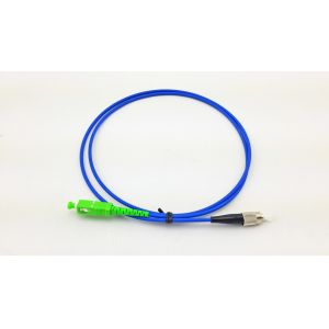 Steel Armoured Fiber Optical Patch Cord SC/FC/LC/ST Connectors Single Mode