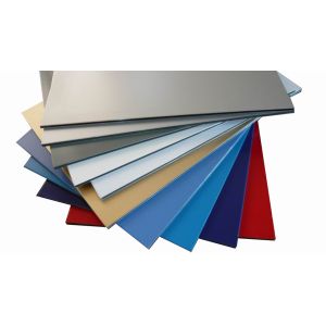 Nano Gold Aluminum Panel Curtain Wall PVDF Coating Oil Pen Resistance For