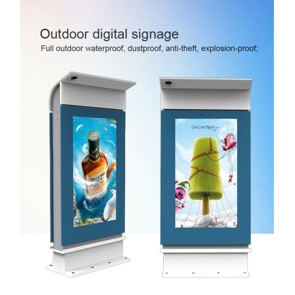 Windows 55 Inch Outdoor Digital Signage RAM 4GB For Bus Stop
