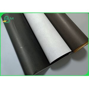 Disposable 60g Black Printable Drinking Paper Straws Roll