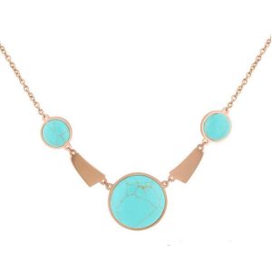 Titanium Steel Shell Clavicle Necklace Rose Gold Stainless Steel Necklace