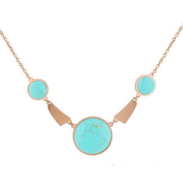 Titanium Steel Shell Clavicle Necklace Rose Gold Stainless Steel Necklace