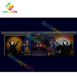 Giant Halloween Inflatable Maze Combo Castle Bouncer Slide Inflatable Halloween