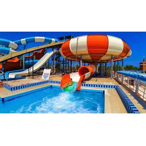 Water Park Swimming Pool Fiberglass Aqua Spiral Tube Slide