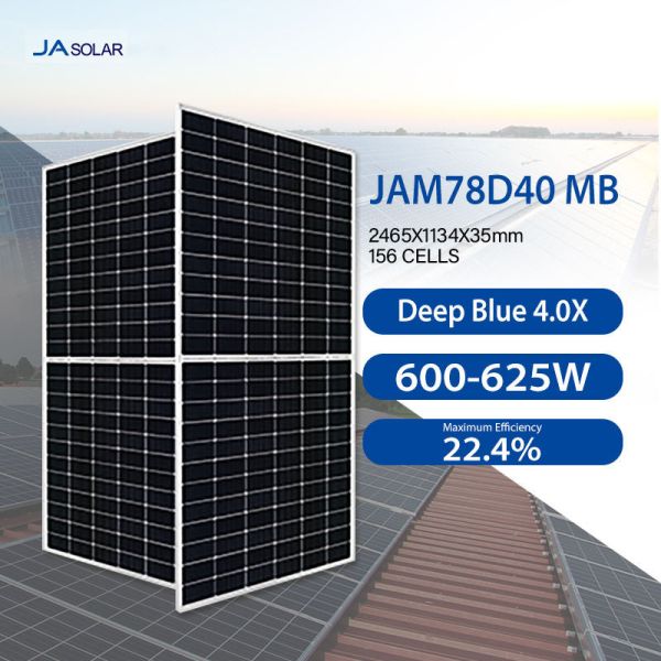 JA Solar JAM78D40 MB Series PERC Half-cell Solar Module 600W 605W 610W 615W 620W