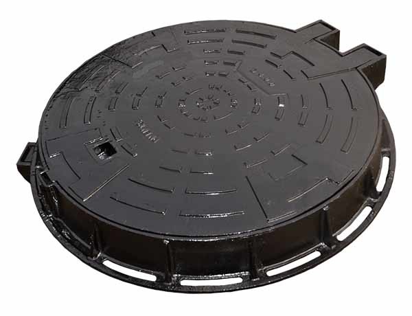 Buy BS EN124 F900 Cast Iron Manhole Cover Round Single Sealed Airport Manhole Cover at wholesale prices