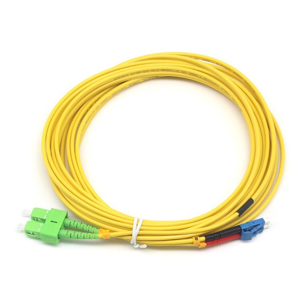 Buy SC APC to LC UPC SM Duplex Fiber Optic Patch Cord for High-Performance Network Solutions at wholesale prices