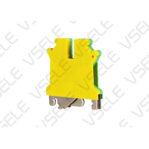 Screw Connection Din Rail Ground Terminal Block Universal Wiring USLKG Type
