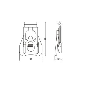 Small Twist latch with keeper plate.Black Zinc finish.Rohs