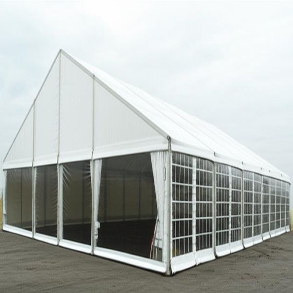 Buy 12m Width A Frame Marquee with White PVC Sidewall Clear PVC Sidewall and Glass Sidewall Options at wholesale prices