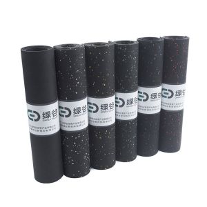Wide / Fine Ribbed Dielectric Rubber Flooring Rolls Anti Slip