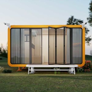 Prefab Capsule House Container Modern Design Fast Install