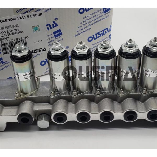 SANY Excavator Electrical Parts 6KWE5A-30 G24WRS-626A Valve Group SY115C SY365 SY385 SY465