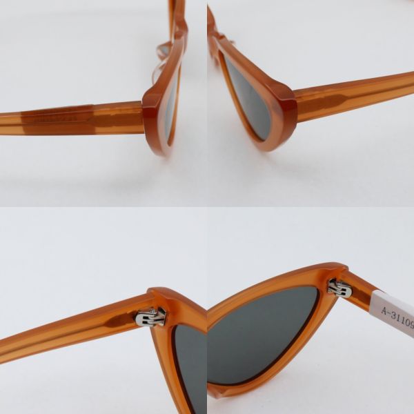 Cats Eyes Vintage Sunglasses Ladies Party Show Eyeglasses Handmade acetate Polarized Sun lens UV 400 for Women