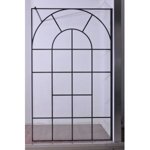 Black  Stainless Sliding 6mm Tempered Glass Shower Door 1200X2000mm