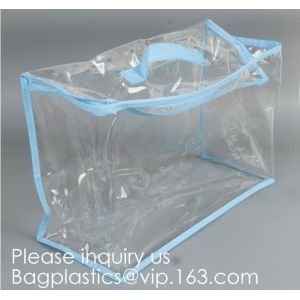 Clothes Storage Bag Organizer with Reinforced Handle,Vinyl Storage Bag for