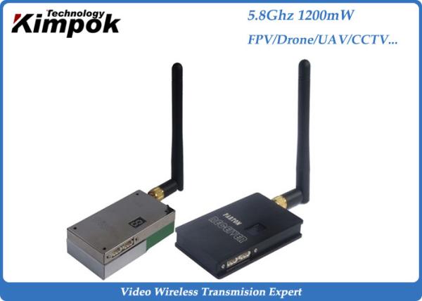 Buy 1200mW Analog Video Transmitter , 5.8Ghz Wireless CCTV Video Transmitter & Receiver at wholesale prices