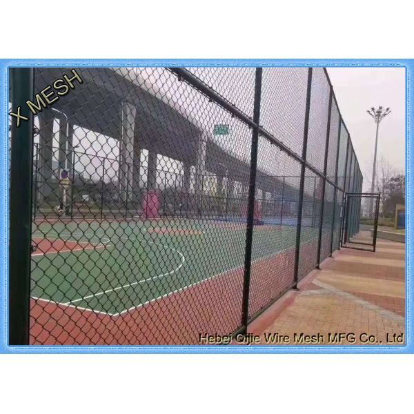 2 Inches Mesh Openning Aluminum Coated Steel Chain Link Fence Fabric