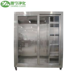 Low Noise Clean Room Garment Cabinet 304 SUS Laminar Flow Smock Stocker Cabinet