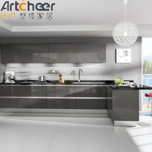 Laminated Kitchen Cabinet Modern Modular Design Ready Assemble U Shape