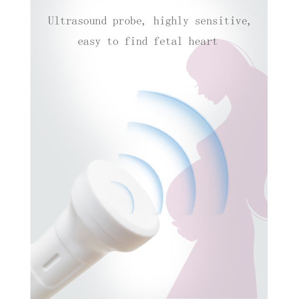 Household Ultrasound Probe Pocket Fetal Doppler For Baby Heart Beat Rate High Sensitive