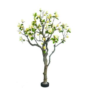 Artificial Magnolia Flower Tree Decorative Trees Plants