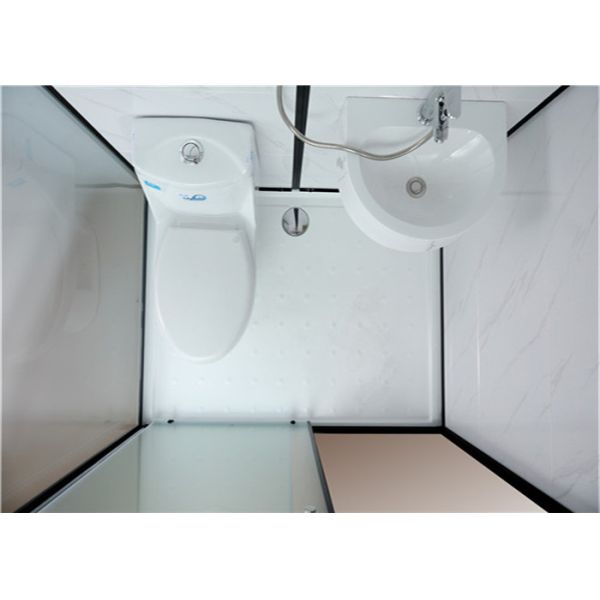 Shower Cabins White Acrylic ABS Tray 1600*1200*2150mm black aluminium