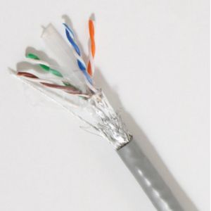 SFTP Shielding Type Cat 6 Ethernet Cable with Copper Conductor Material LSZH