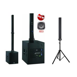 Quality Aluminum Plywood Column Array Speakers Bar Sound System , Pro Sound Speakers 18 Inch for sale